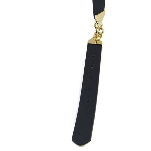 Nautica Women's Accessories Chain Accent Belt Black Size X-Large New - Picture 4 of 7